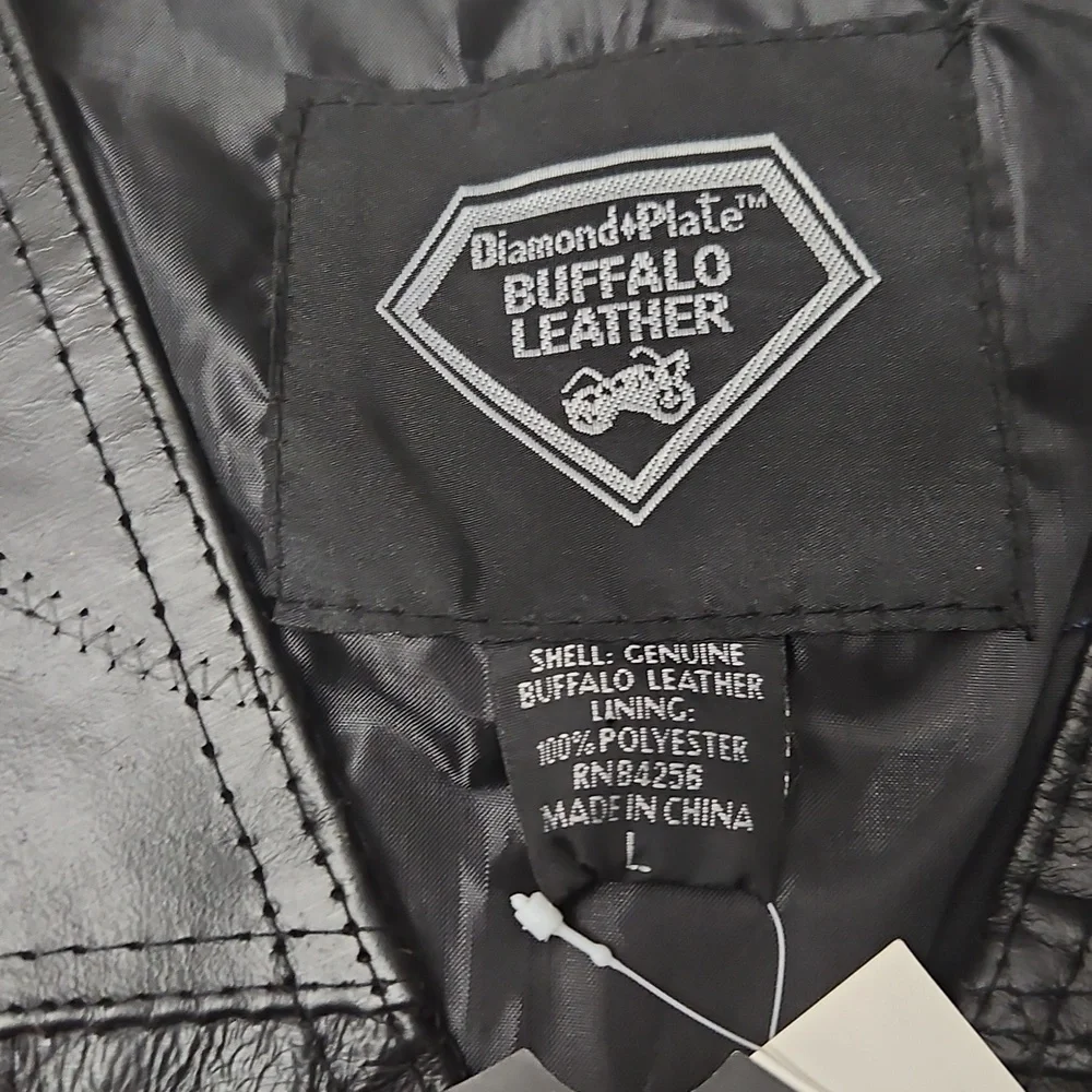 Diamond Supply Co. Black Leather Vest - Picture 2 of 16